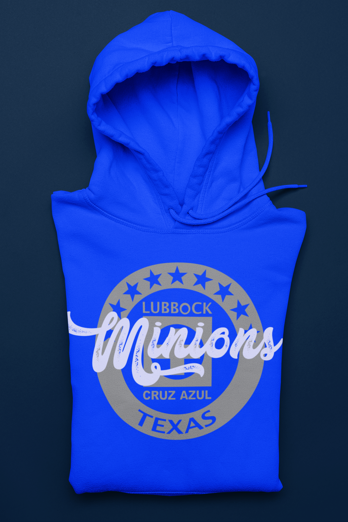 Hoodie Royal Blue- Womans Print