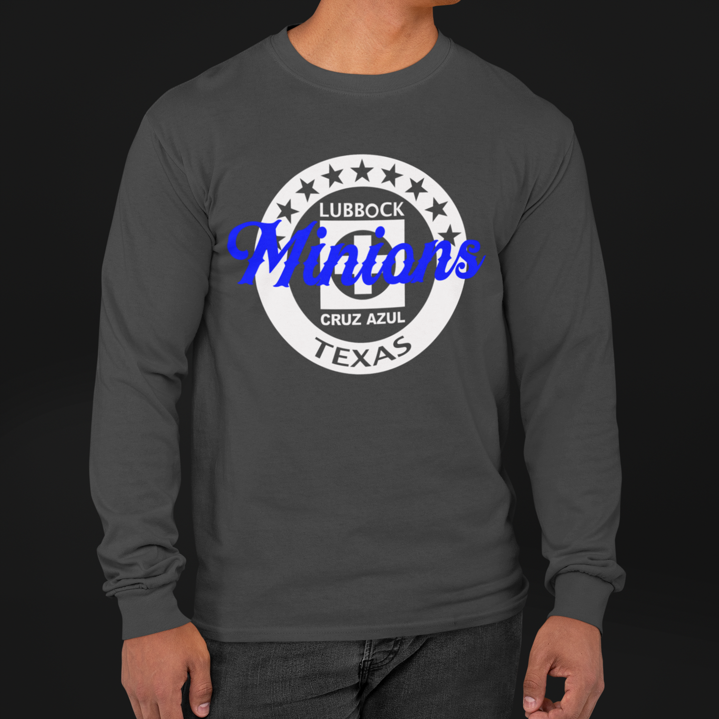 Long Sleeve Grey- Mens Print