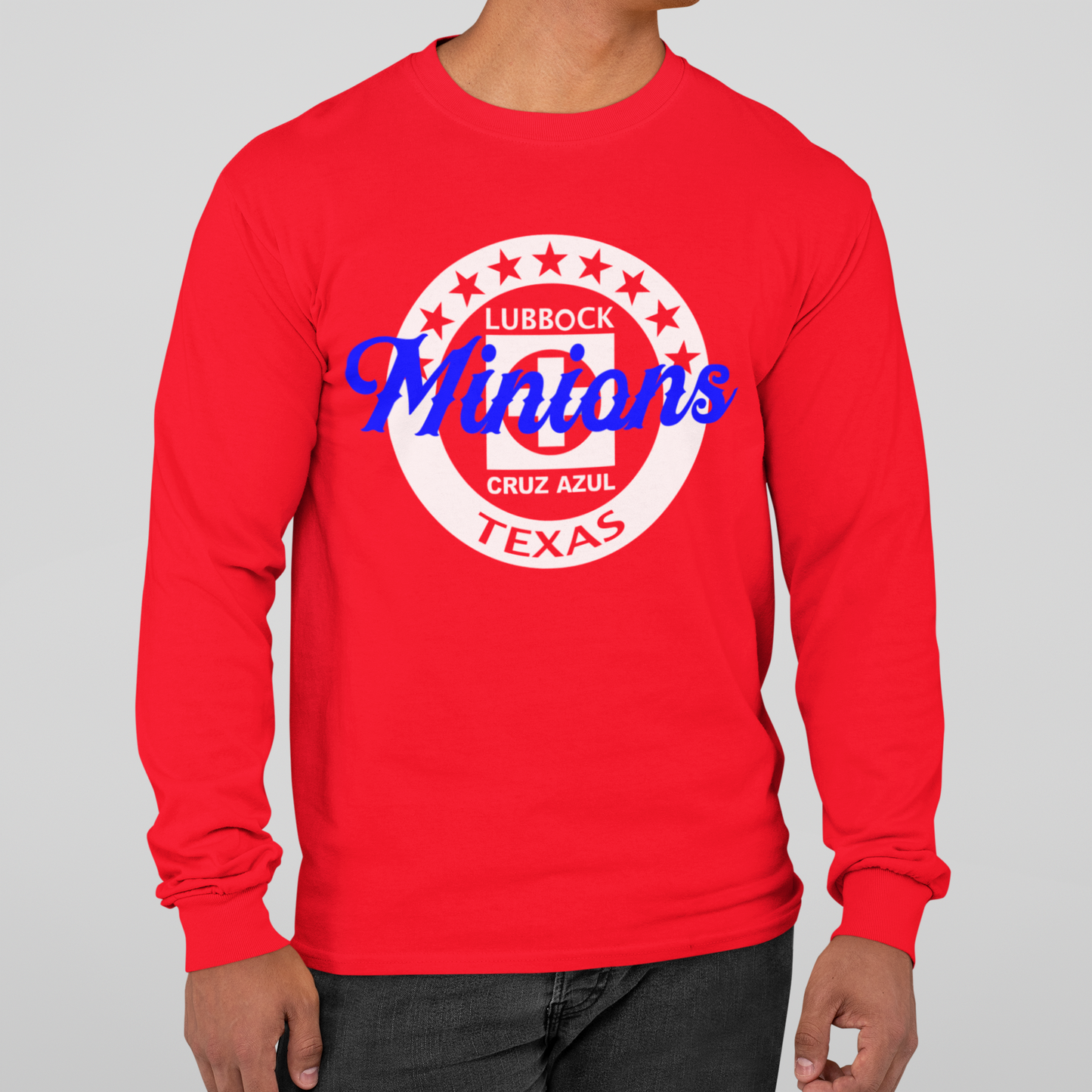 Long Sleeve Red- Mens Print