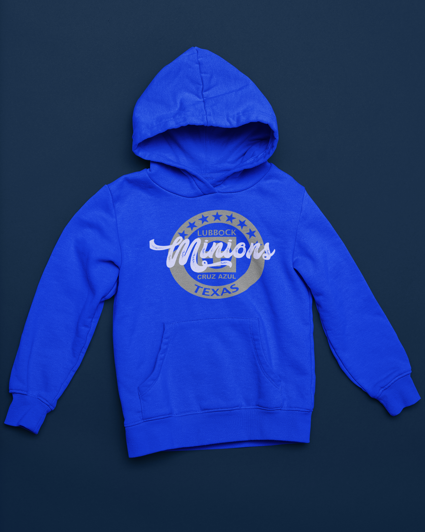 Hoodie Royal Blue- Womans Print