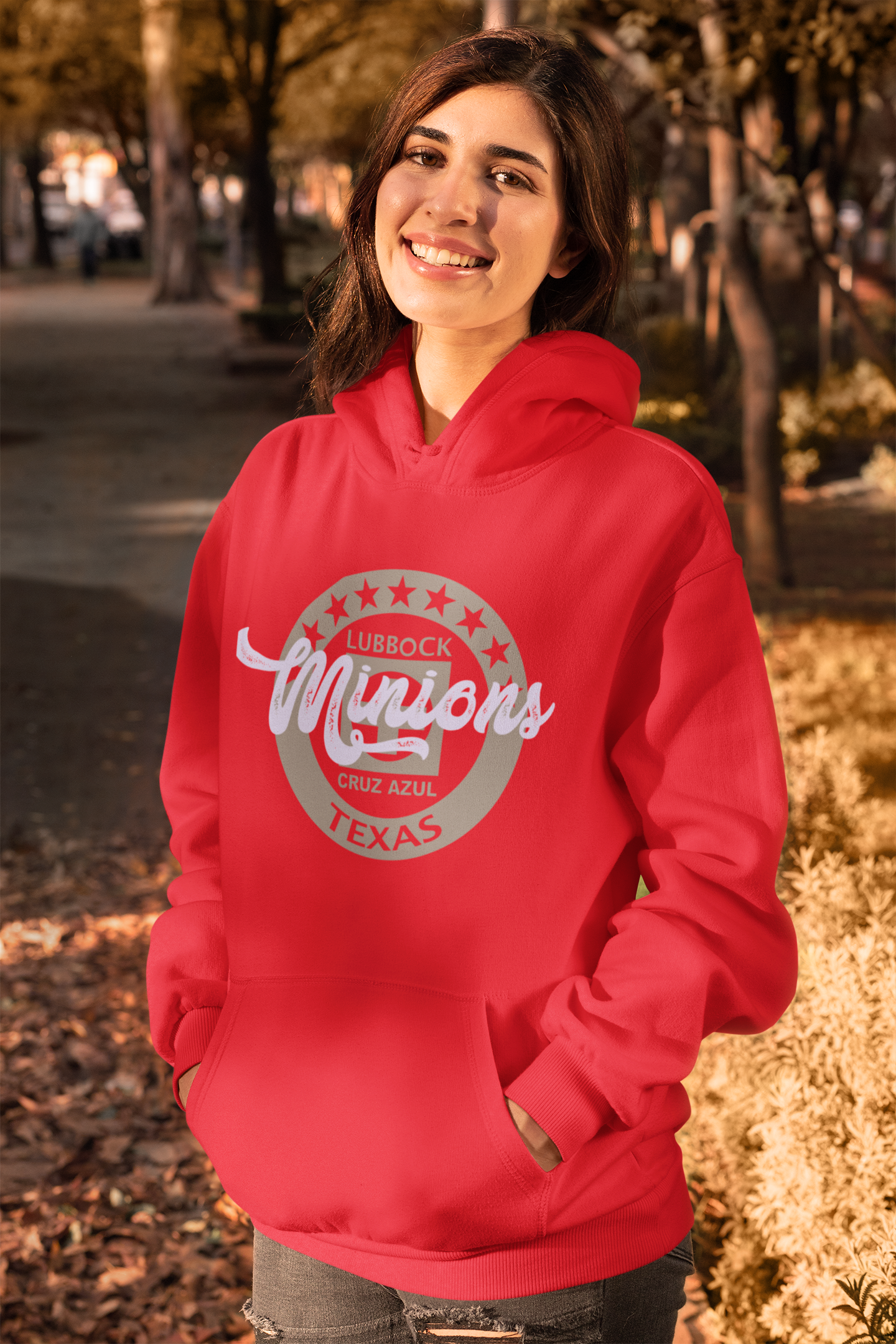 Hoodie Red - Womans Print